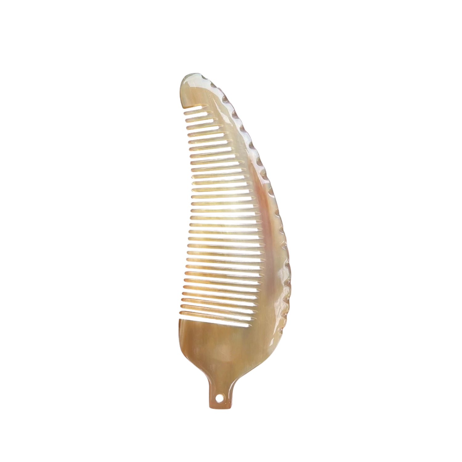 Ethical Handcrafted Buffalo Horn Leaf Comb