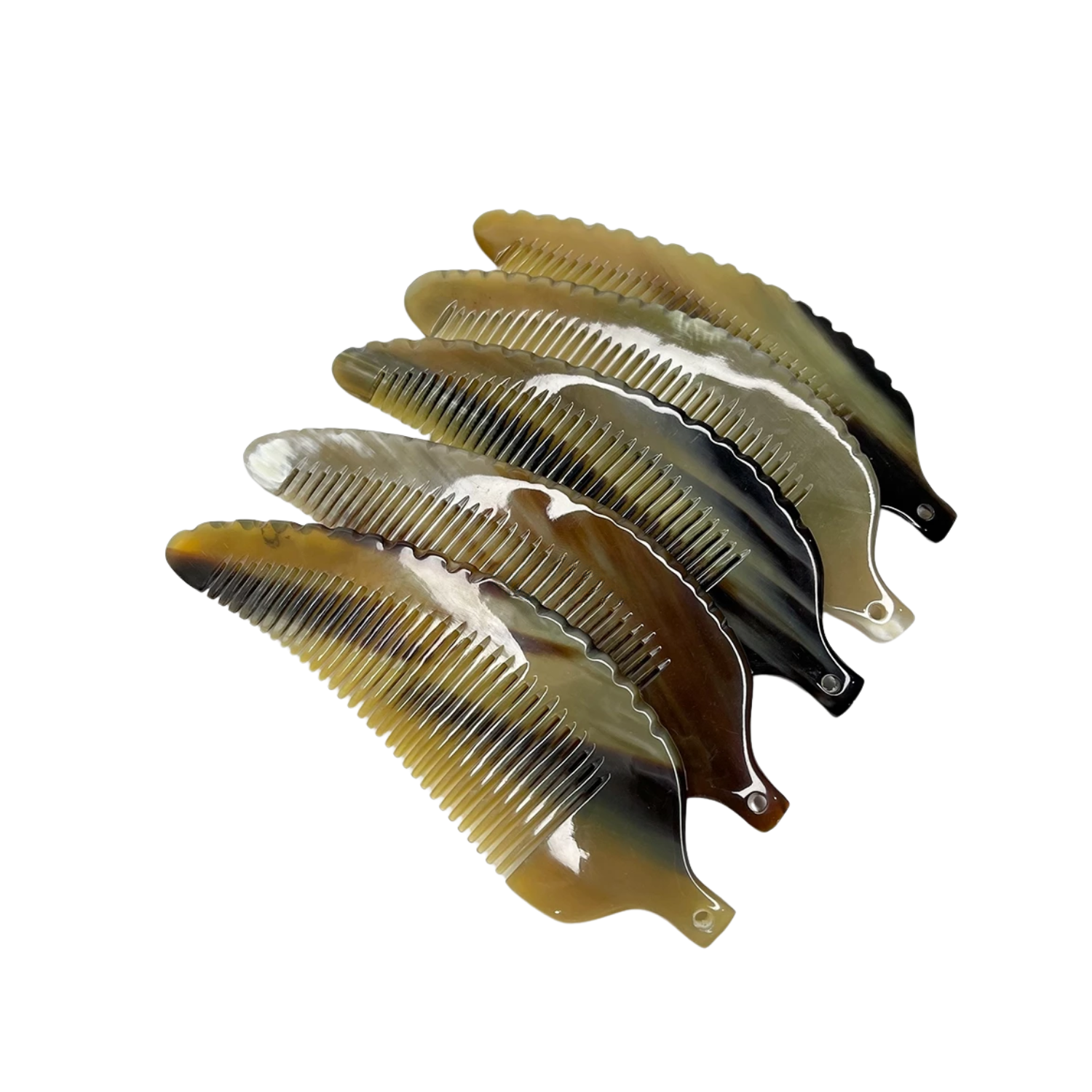 Ethical Handcrafted Buffalo Horn Leaf Comb