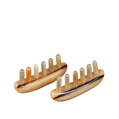 Ethical Handcrafted Buffalo Horn Massage Comb 3