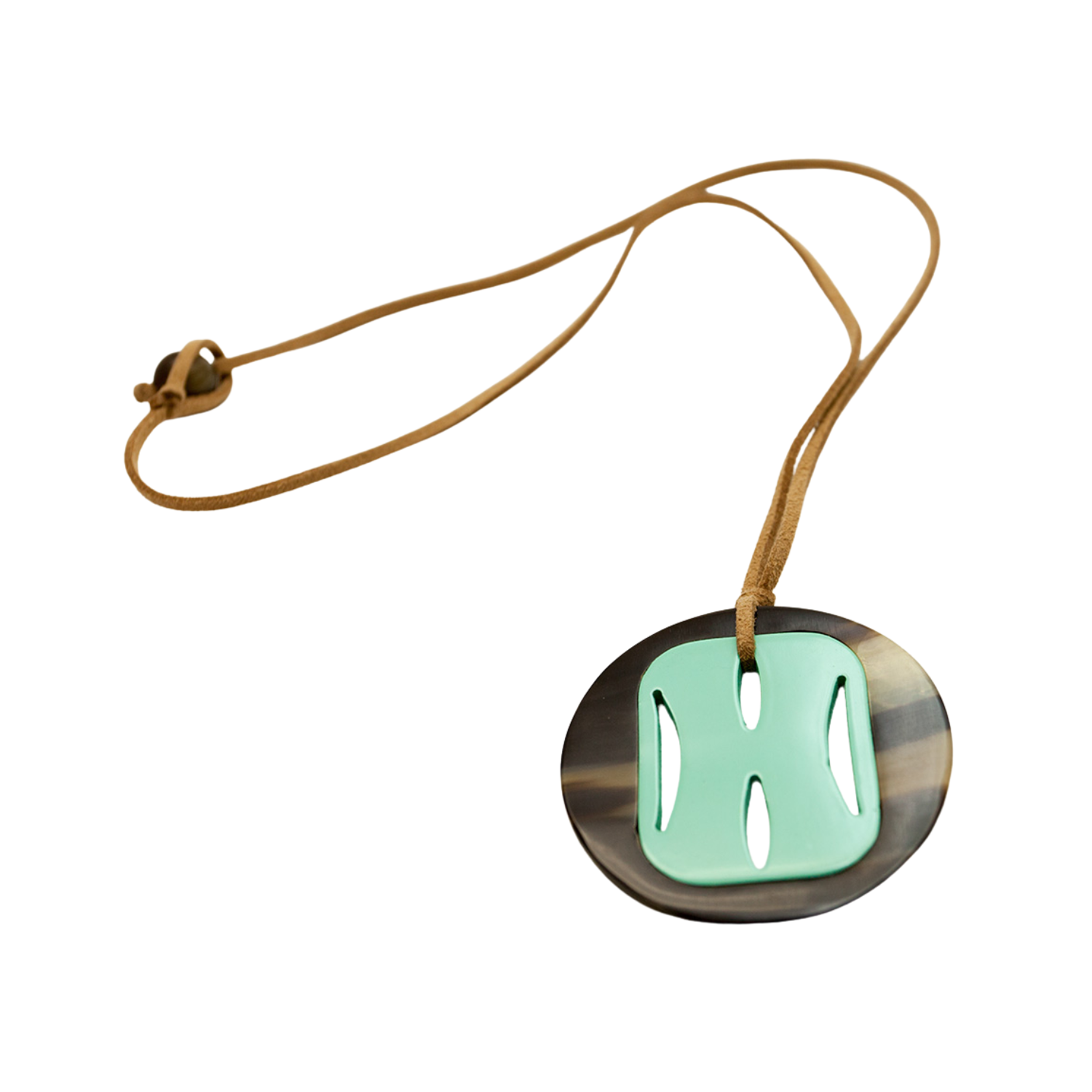 Ethical Handcrafted Buffalo Horn Pendant 2