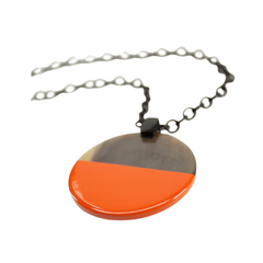 Ethical Handcrafted Buffalo Horn Pendant 7