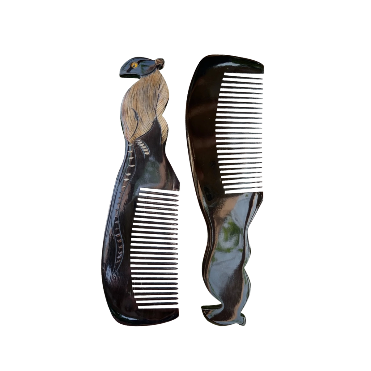 Ethical Handcrafted Buffalo Horn Zodiac Comb 1