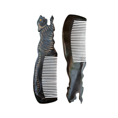 Ethical Handcrafted Buffalo Horn Zodiac Comb 1