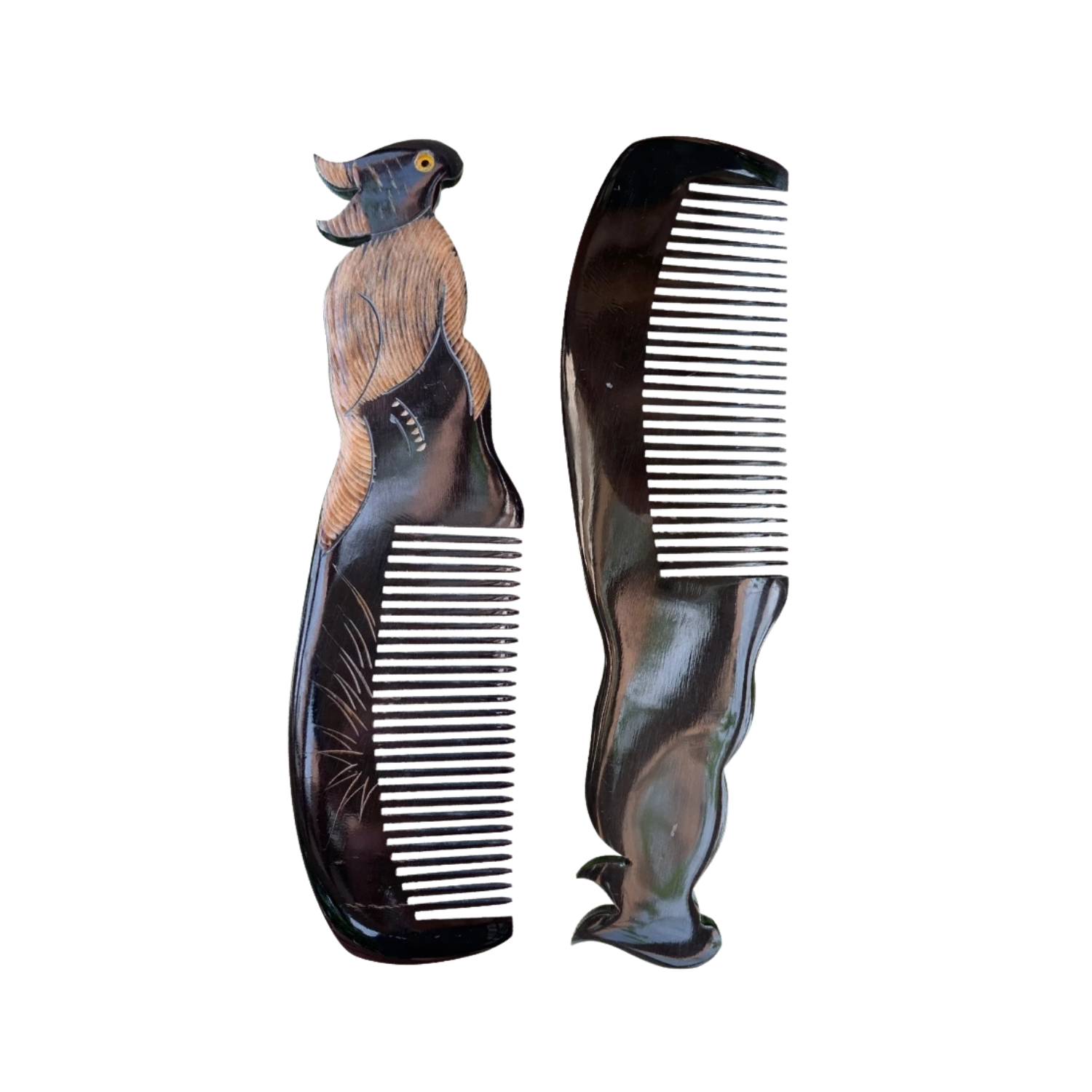 Ethical Handcrafted Buffalo Horn Zodiac Comb 1