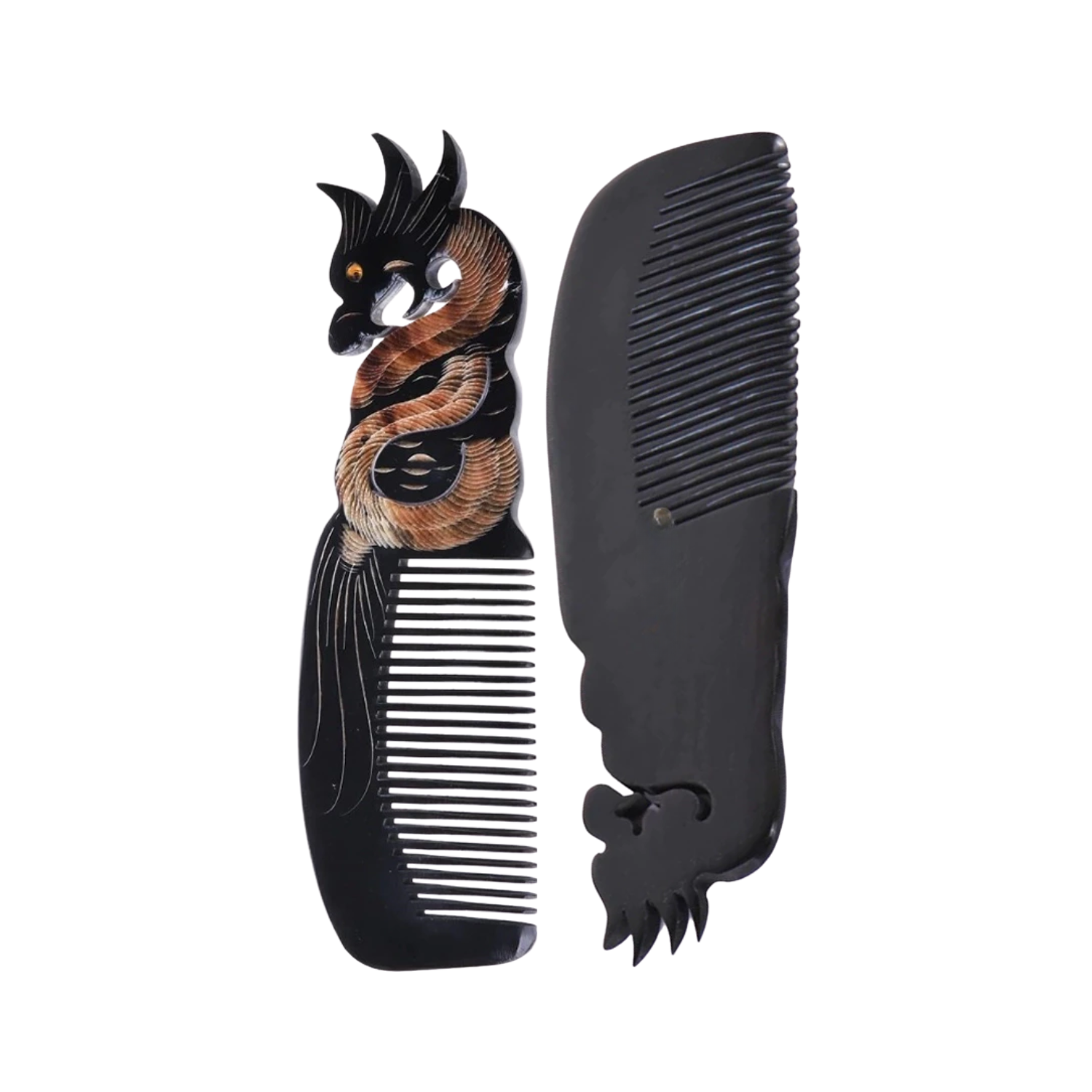 Ethical Handcrafted Buffalo Horn Zodiac Comb 1