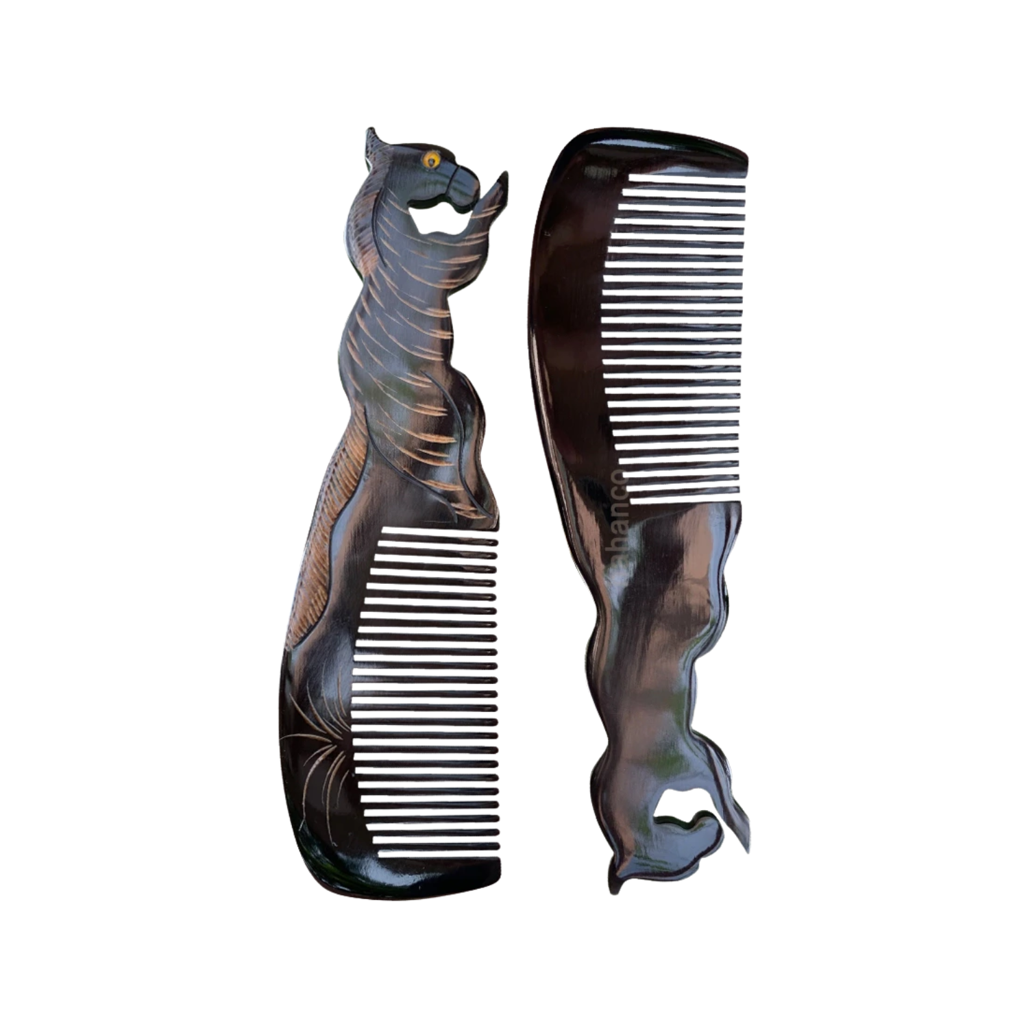 Ethical Handcrafted Buffalo Horn Zodiac Comb 2