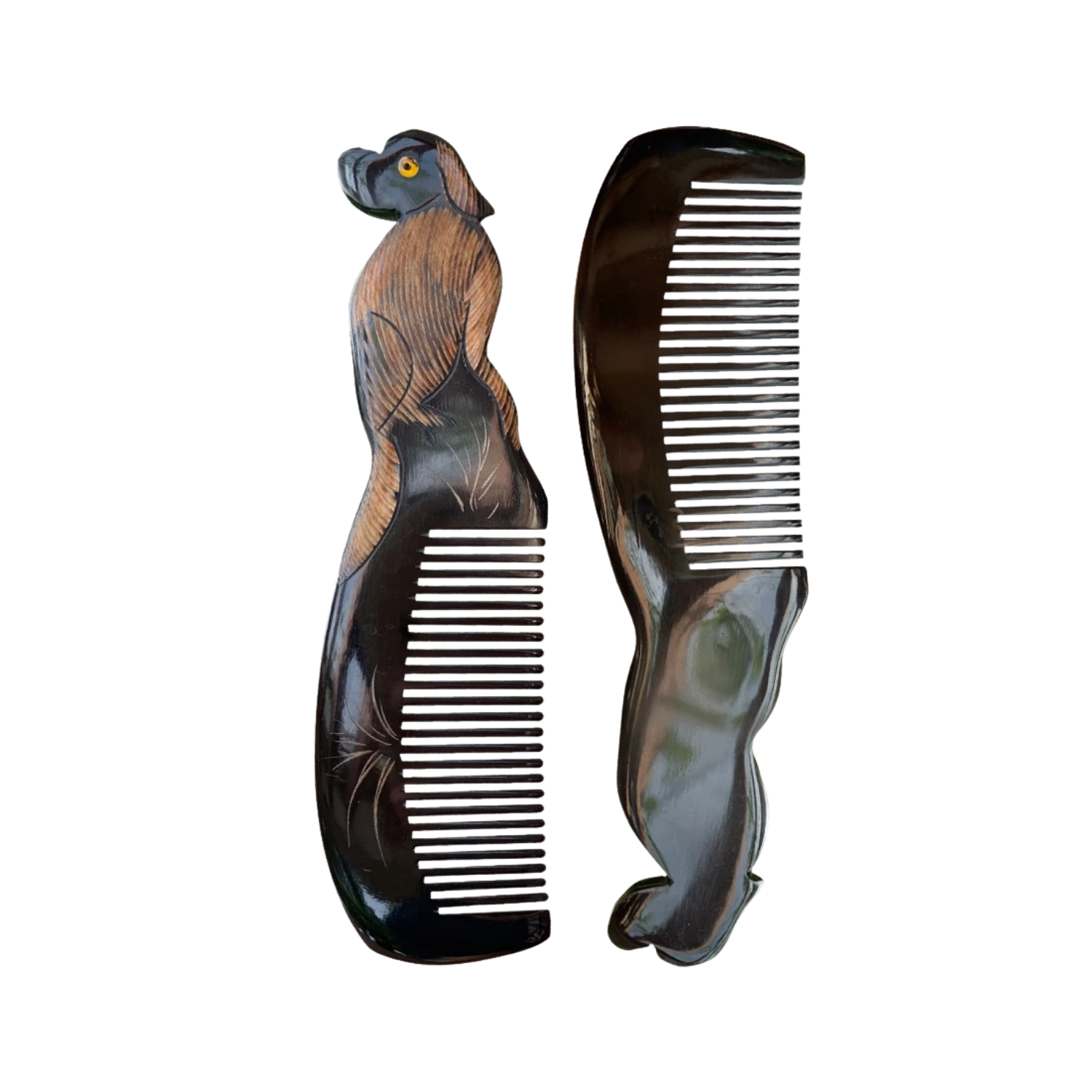 Ethical Handcrafted Buffalo Horn Zodiac Comb 3