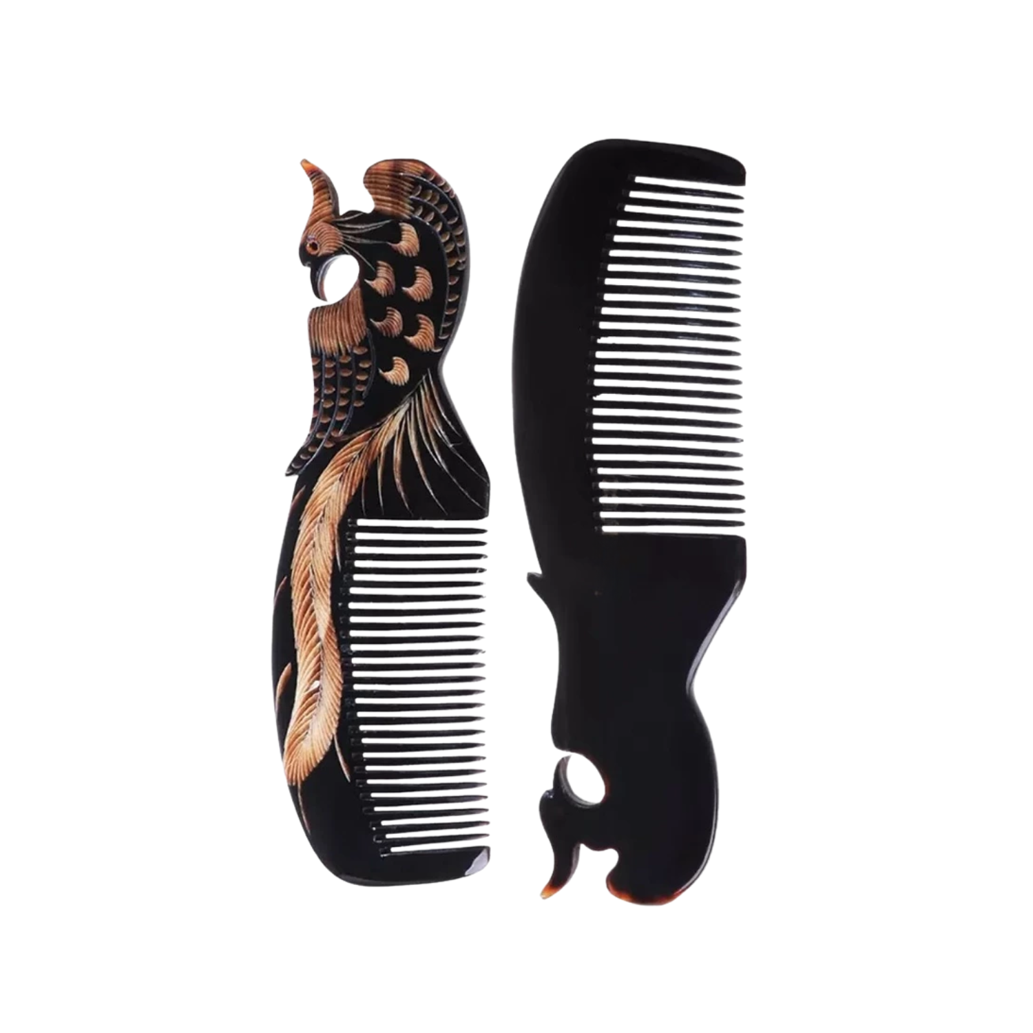 Ethical Handcrafted Buffalo Horn Zodiac Comb 3