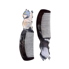 Ethical Handcrafted Buffalo Horn Zodiac Comb 3