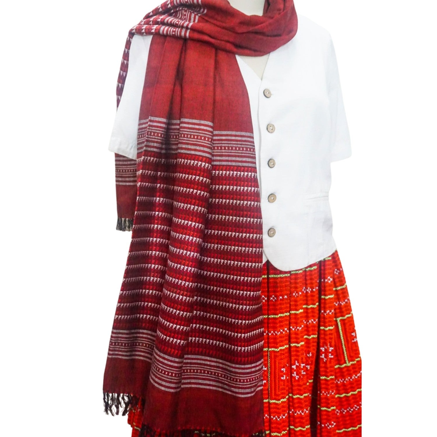 Ethnic Hand-Woven Brocade Scarves