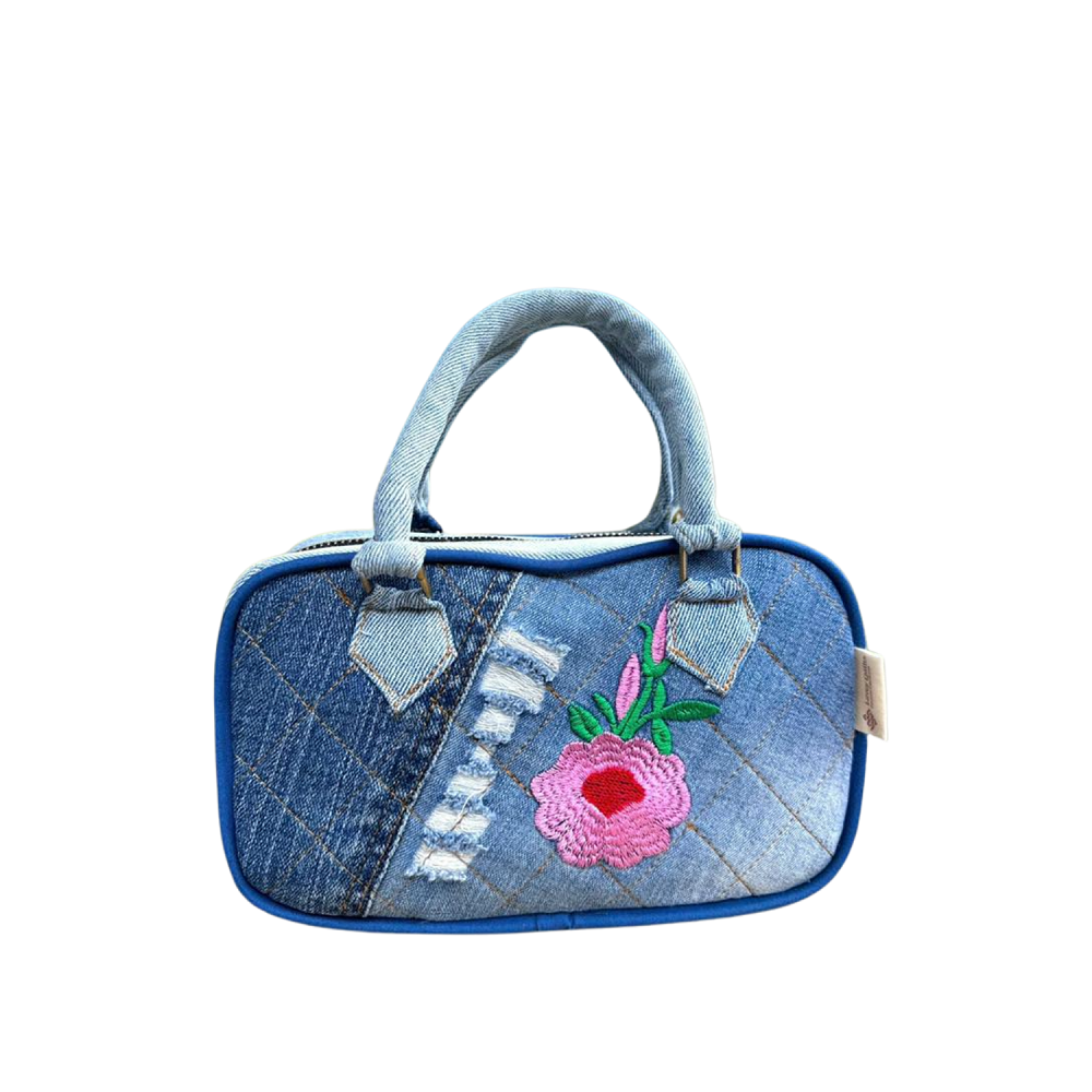 Handmade Upcycled Denim Eva Bag