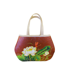 Fashionable Lotus Leaf Handbag 5