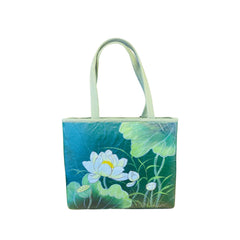Fashionable Lotus Leaf Handbag 8