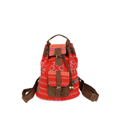 Fashionable Hand-Woven Brocade Backpacks For Men And Women