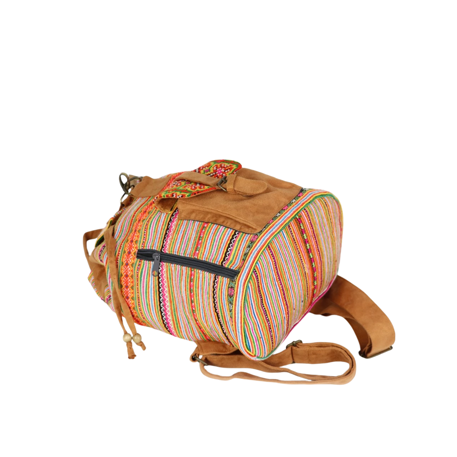 Fashionable Hand-Woven Brocade Backpacks For Men And Women