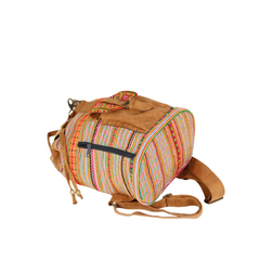 Fashionable Hand-Woven Brocade Backpacks For Men And Women