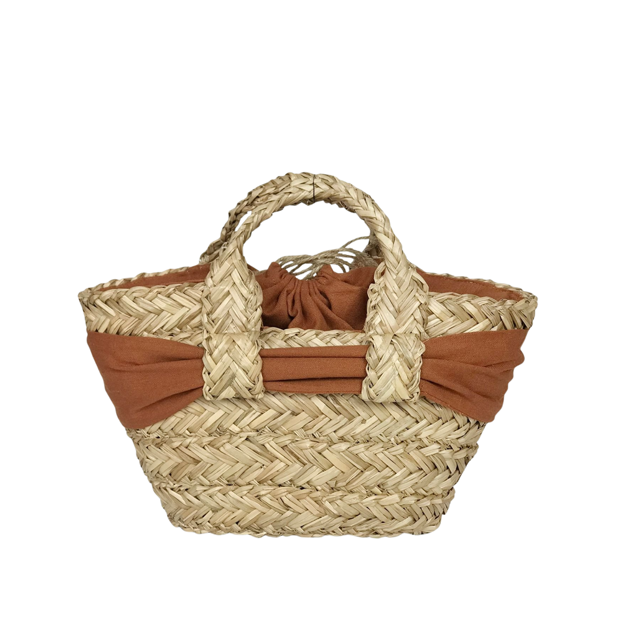 Fashionable TieBow Sedge Handbag