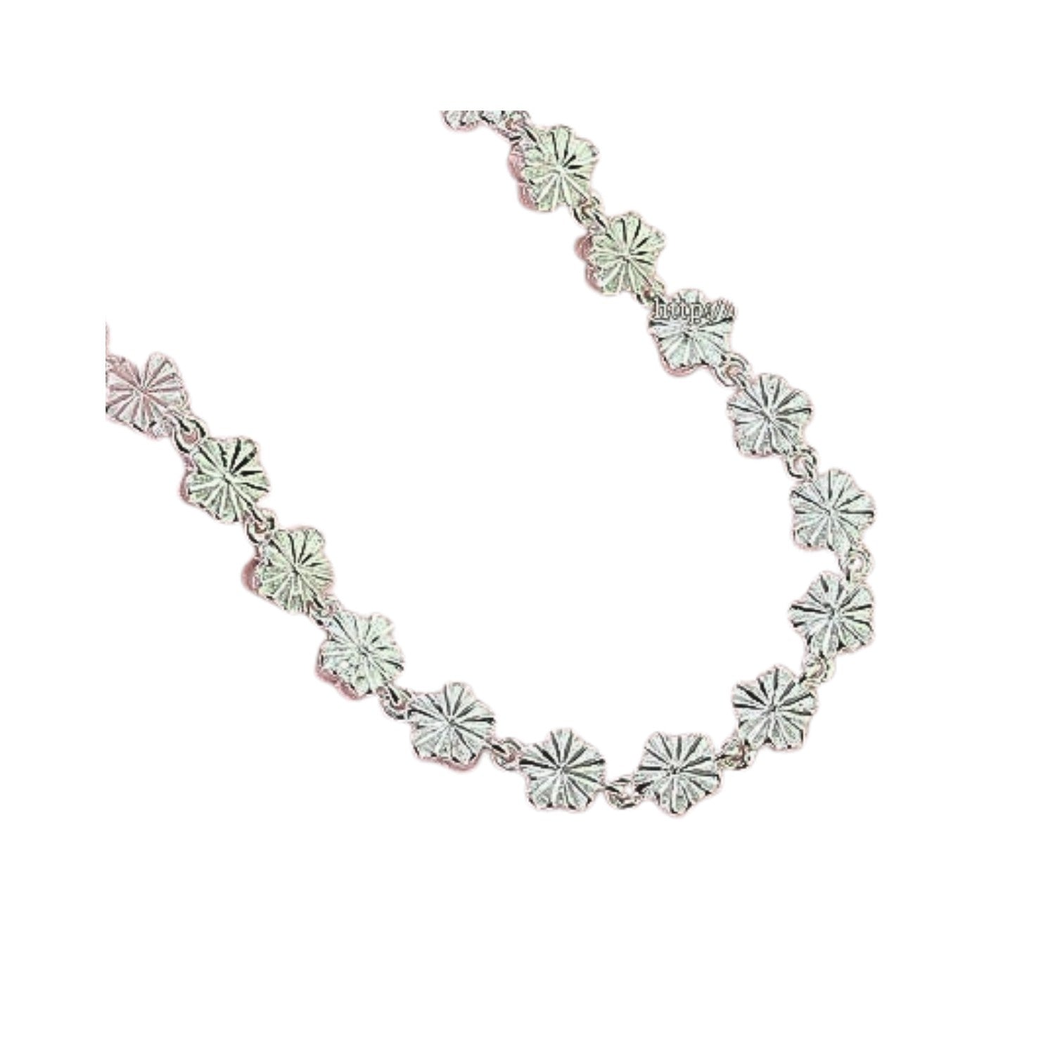 Five-Petal Clover Bracelet Handcrafted 925 Sterling Silver
