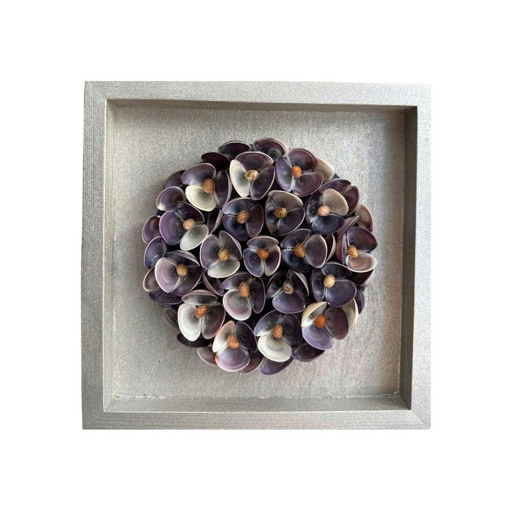 Flower Paintings From Clam Seashell 1