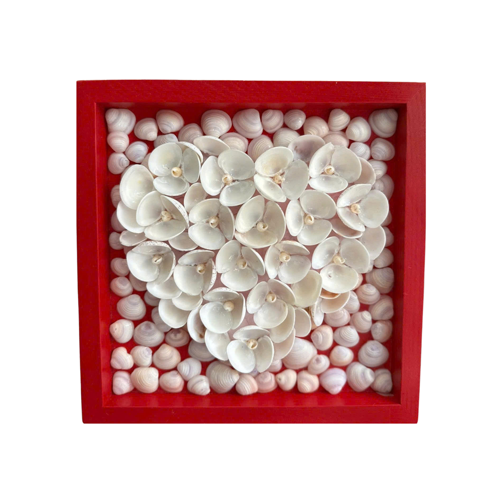 Flower Paintings From Clam Seashell 2