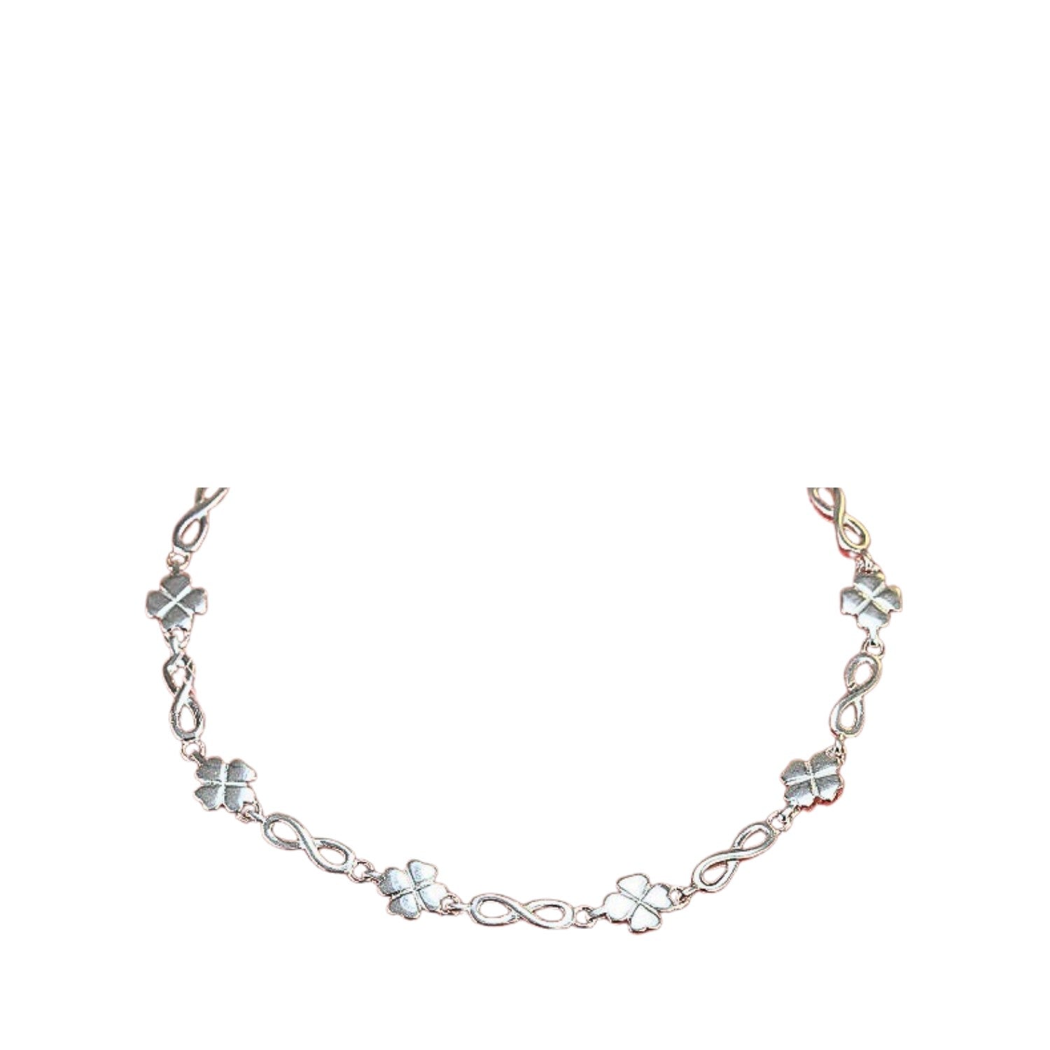 Four-Leaf Clover Bracelet Handcrafted 925 Sterling Silver