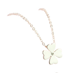 Four-Leaf Clover Necklace Handcrafted 925 Sterling Silver