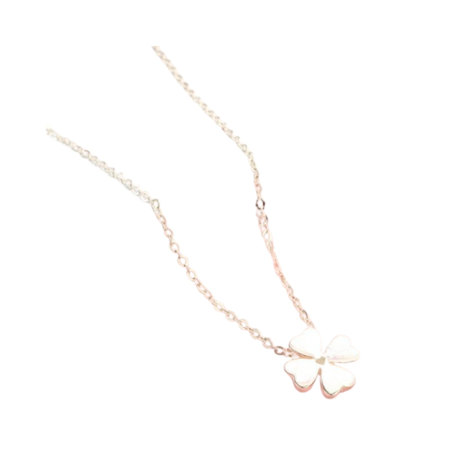 Four-Leaf Clover Necklace Handcrafted 925 Sterling Silver