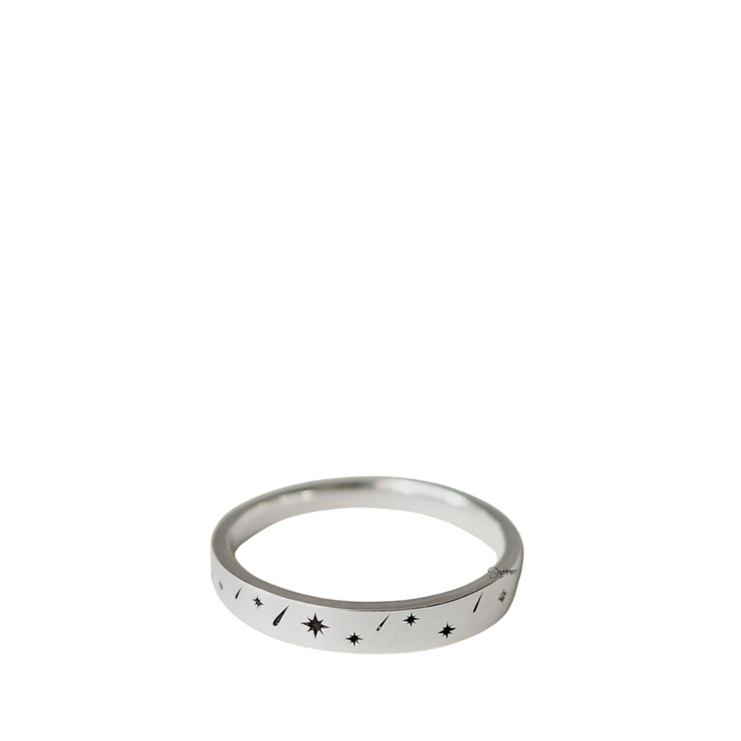 Galaxy Pattern Ring Handcrafted 925 Sterling Silver