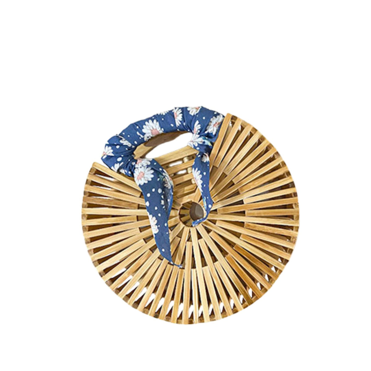 Half-Moon Shaped Bamboo Handbag 3
