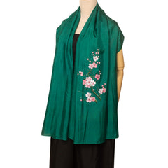 Hand Painted Scarves Mulberry Silk Handcrafted