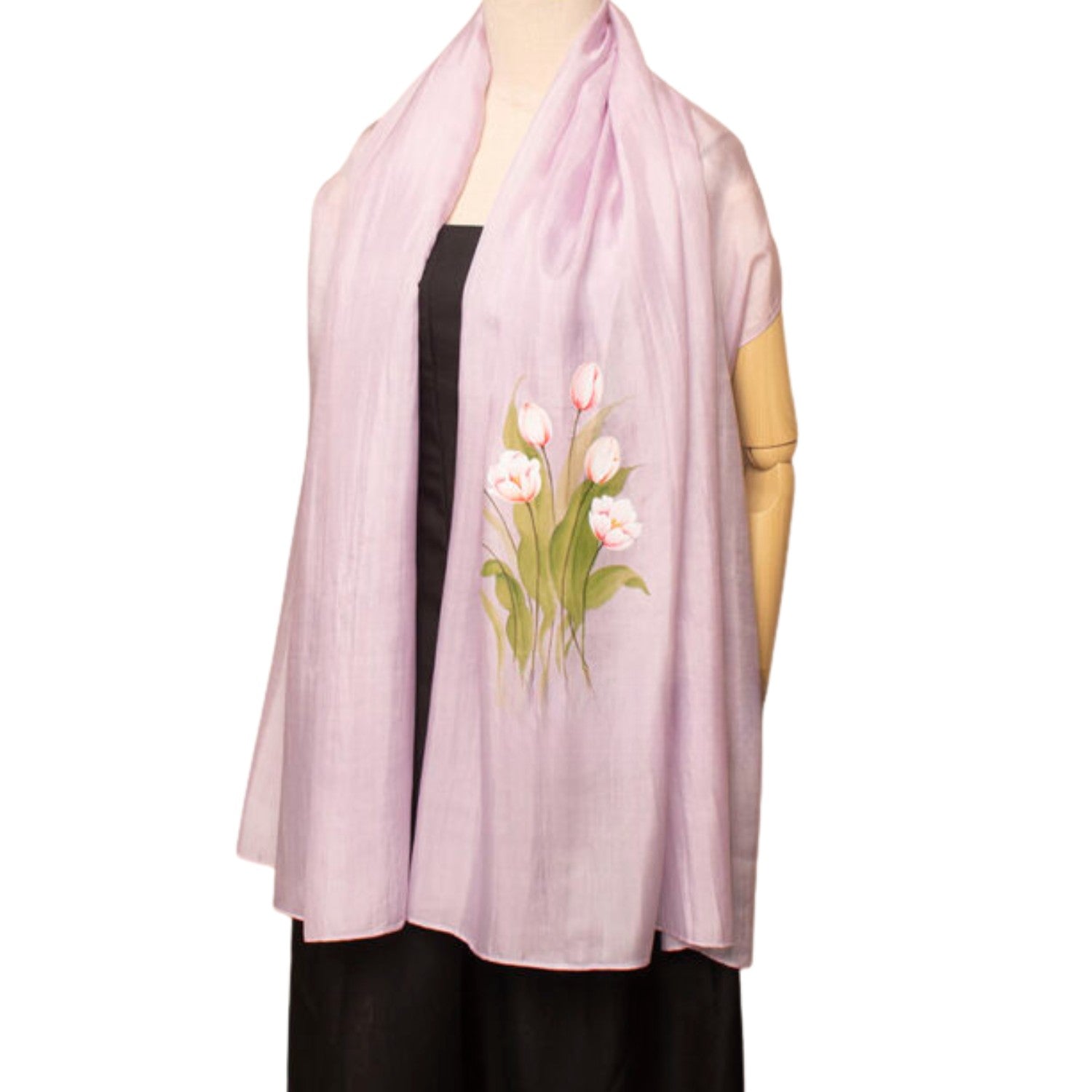 Hand Painted Scarves Mulberry Silk Handcrafted