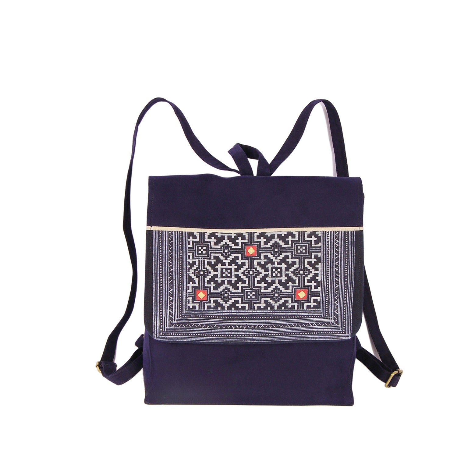 Hand-Woven Brocade Backpack