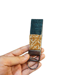 Hand Woven Brocade Keychains