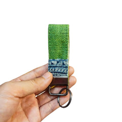 Hand Woven Brocade Keychains