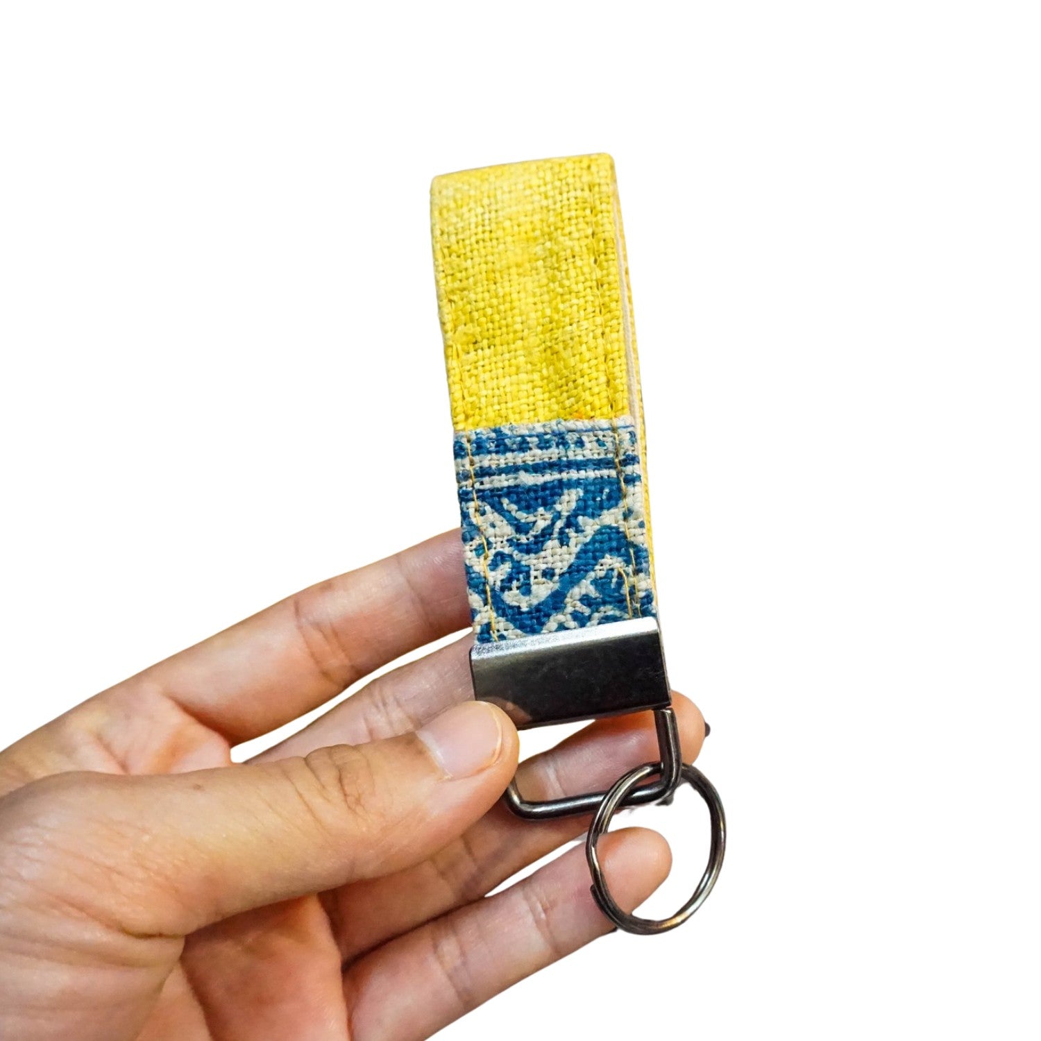 Hand Woven Brocade Keychains