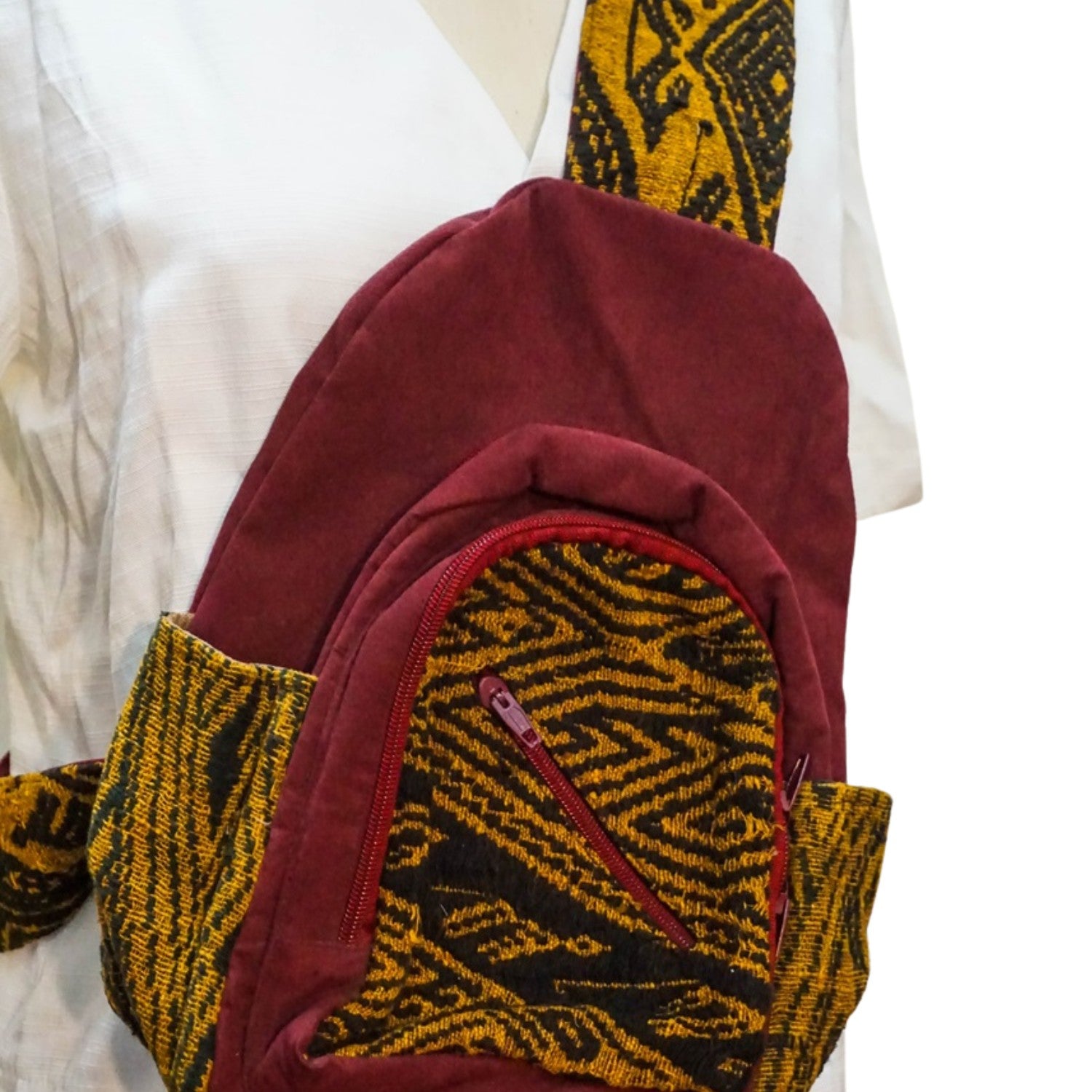 Hand-Woven Brocade Backpack