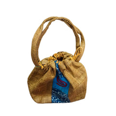 Hand-Woven Brocade Spiral Bag