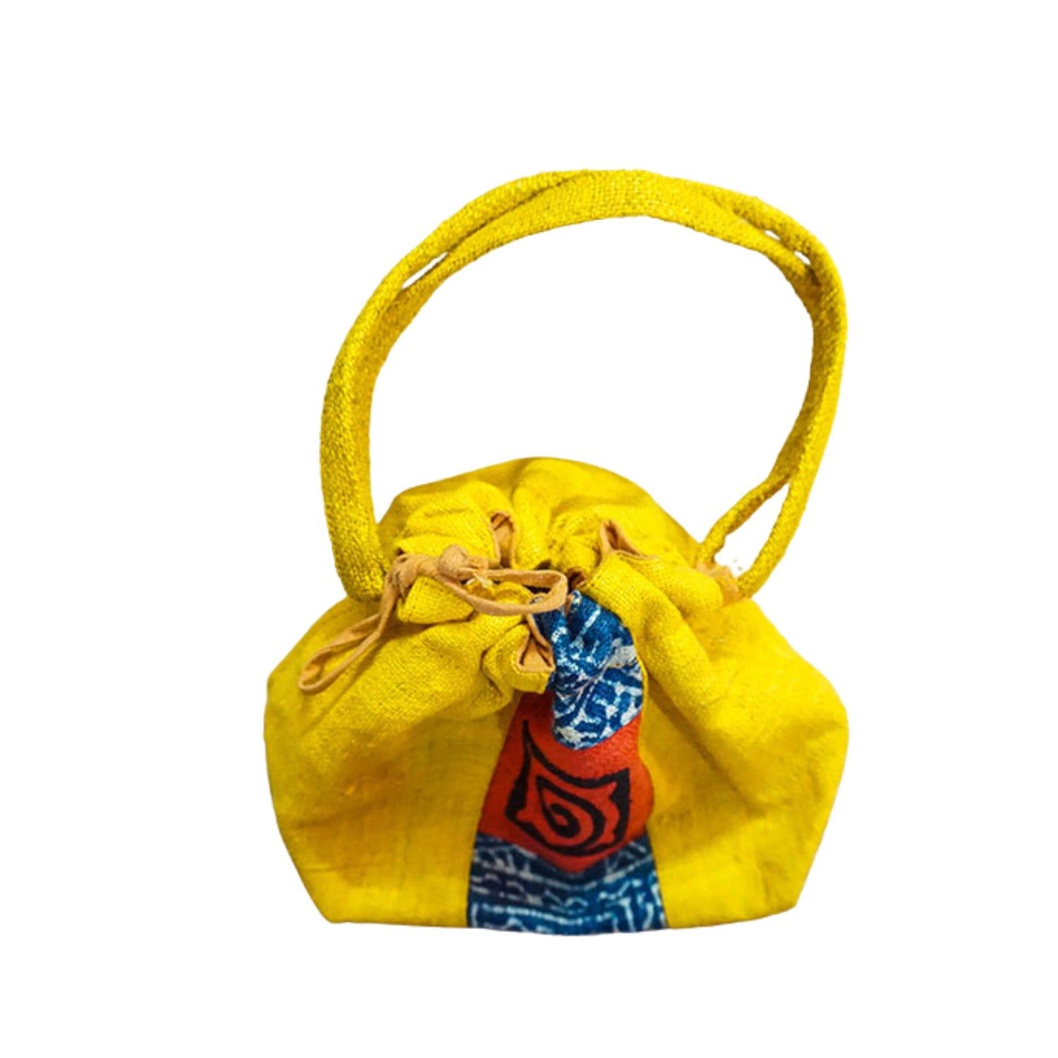 Hand-Woven Brocade Spiral Bag