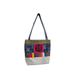 Hand-Woven Brocade Tote Bag