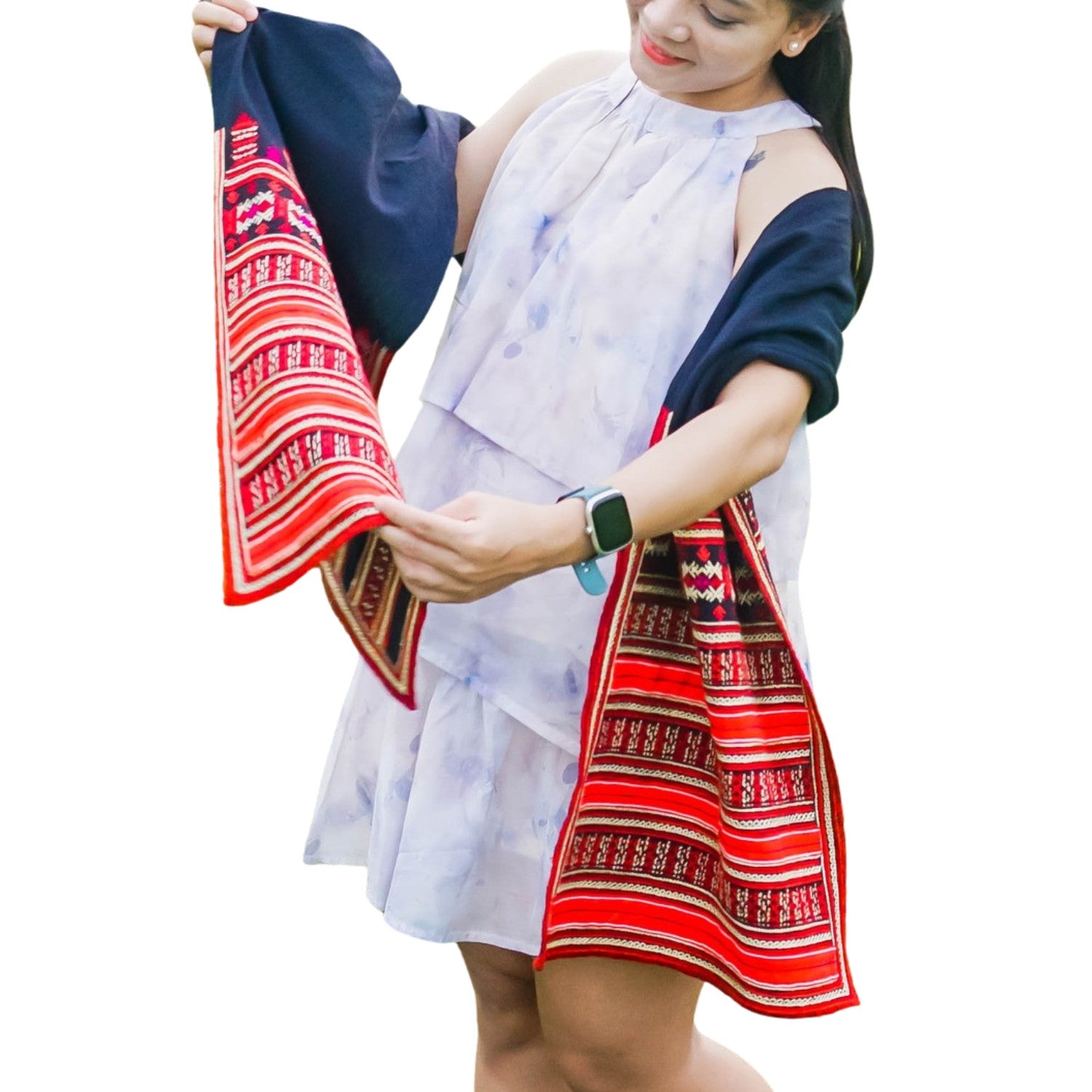 Hand-Woven Ethnic Brocade Scarf