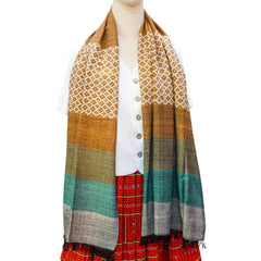Hand-Woven Ethnic Brocade Scarf