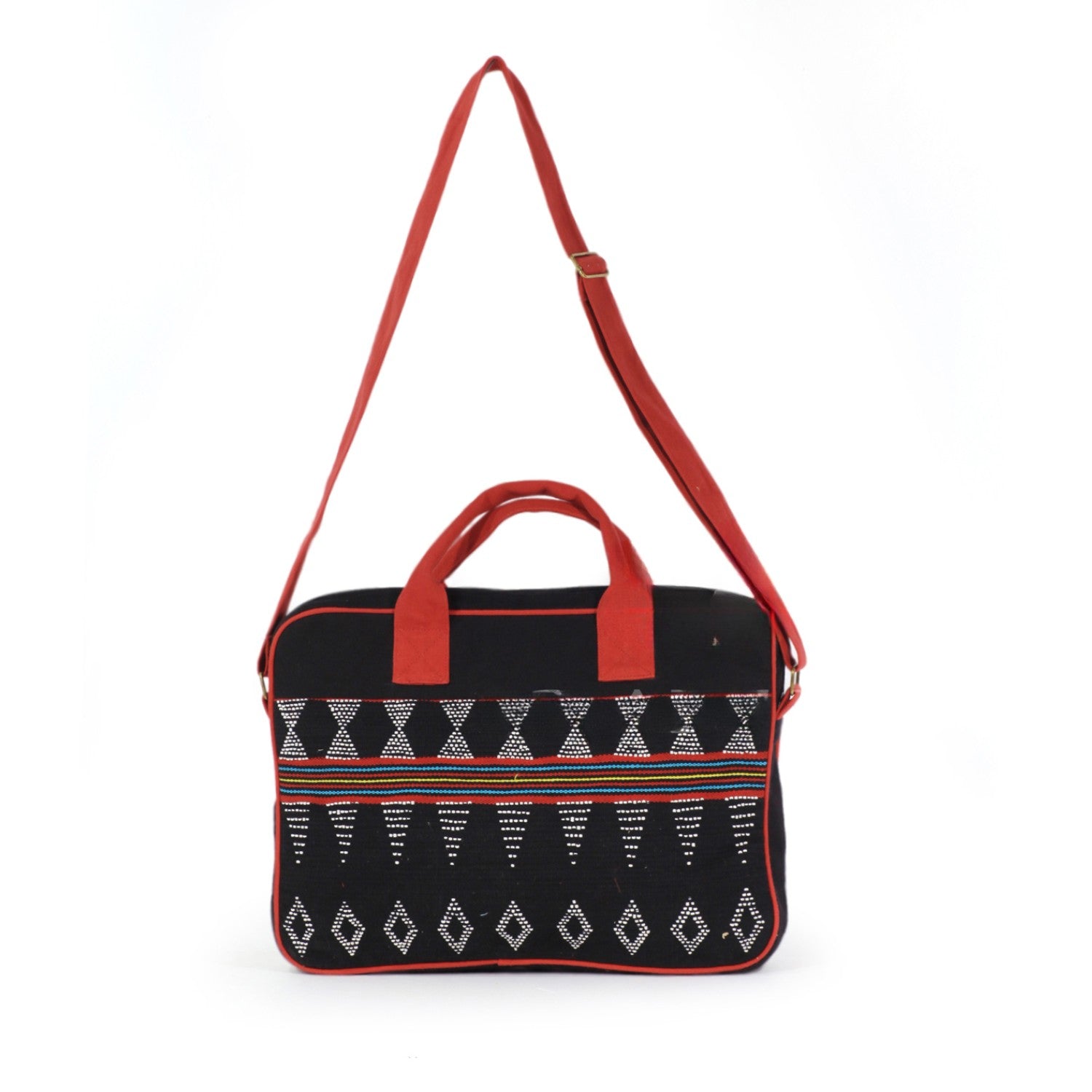 Hand-Woven Rectangular Brocade Crossbody Bag