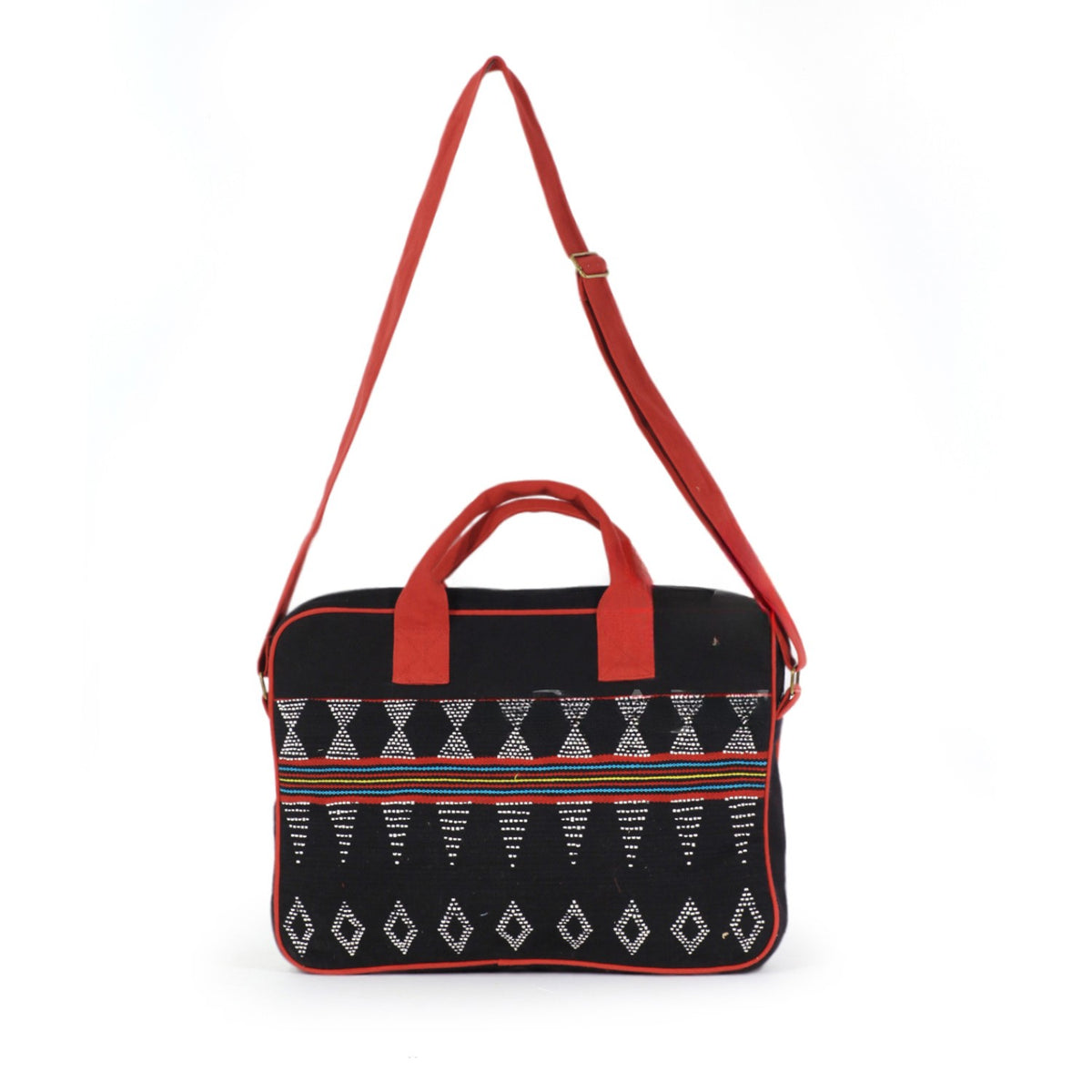 Hand-Woven Rectangular Brocade Crossbody Bag