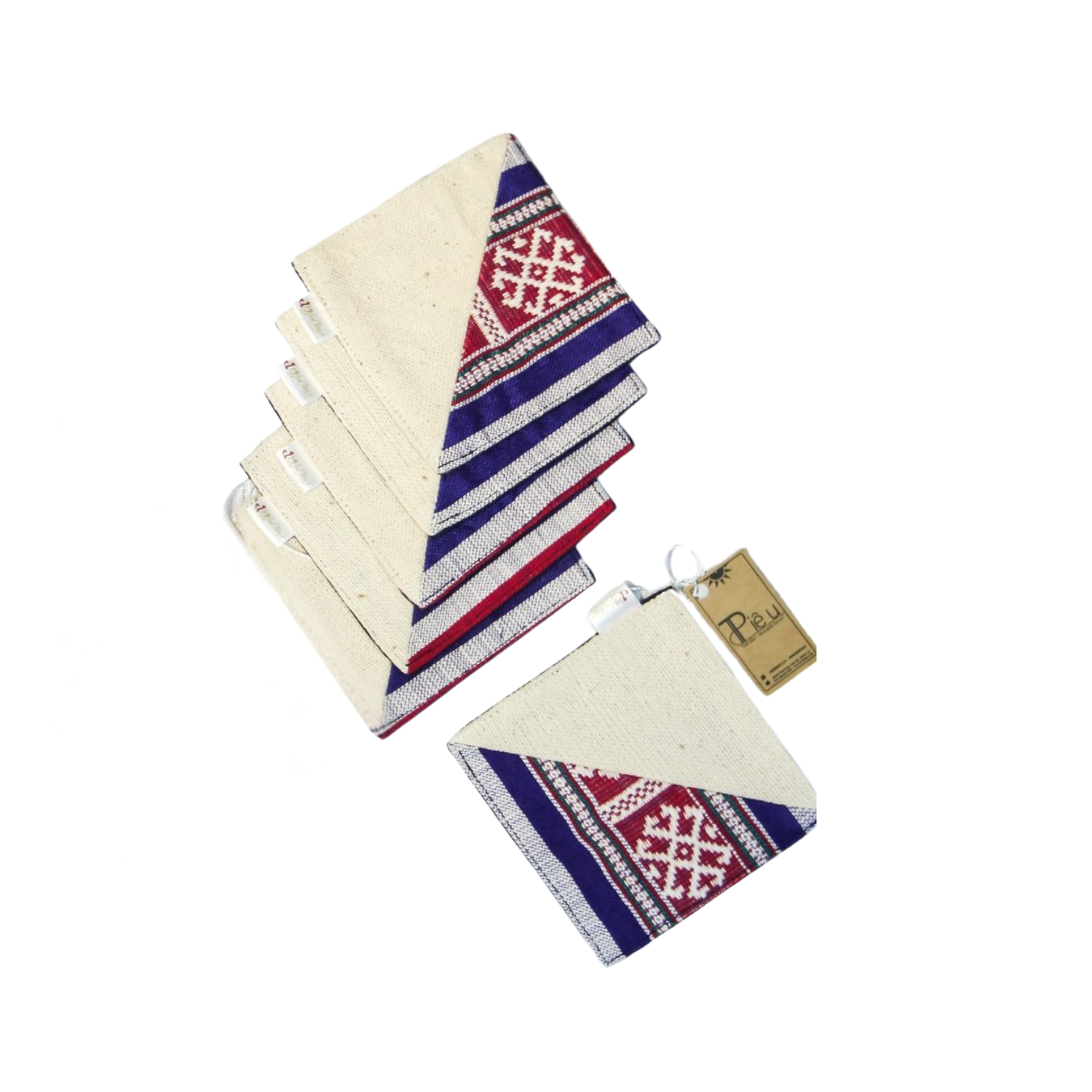 Hand-Woven Brocade Coasters