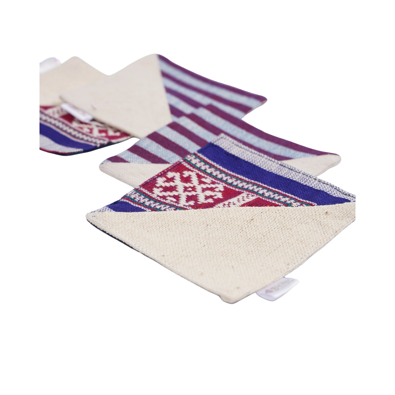 Hand-Woven Brocade Coasters