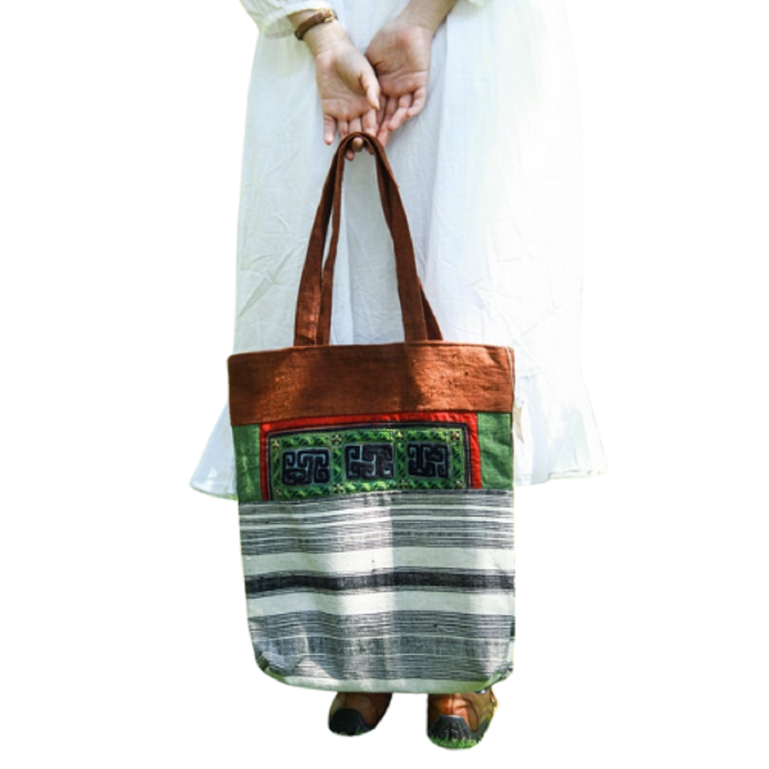 Hand-Woven Brocade Shoulder Bag