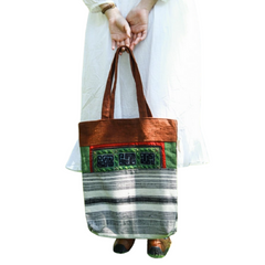 Hand-Woven Brocade Shoulder Bag