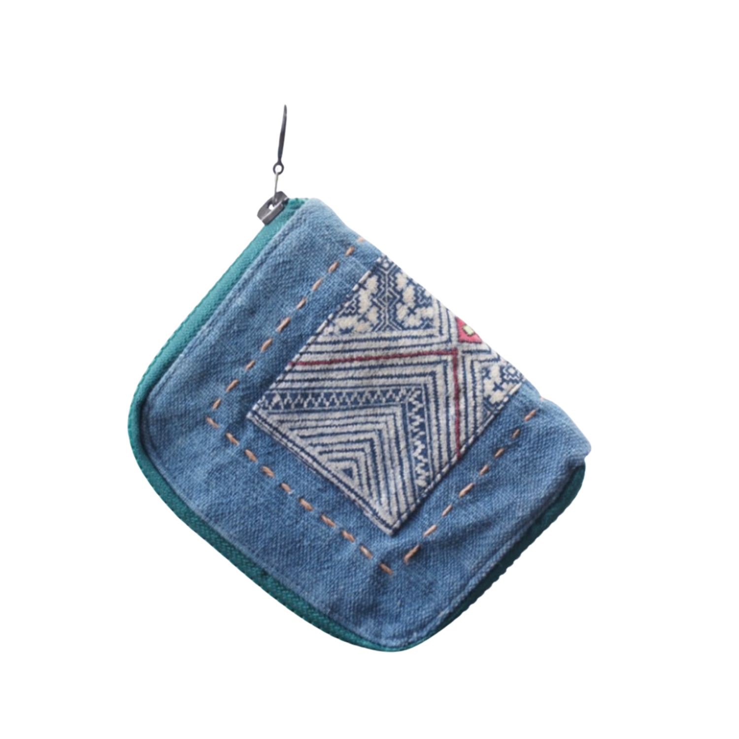 Hand-Woven Square Brocade Wallet