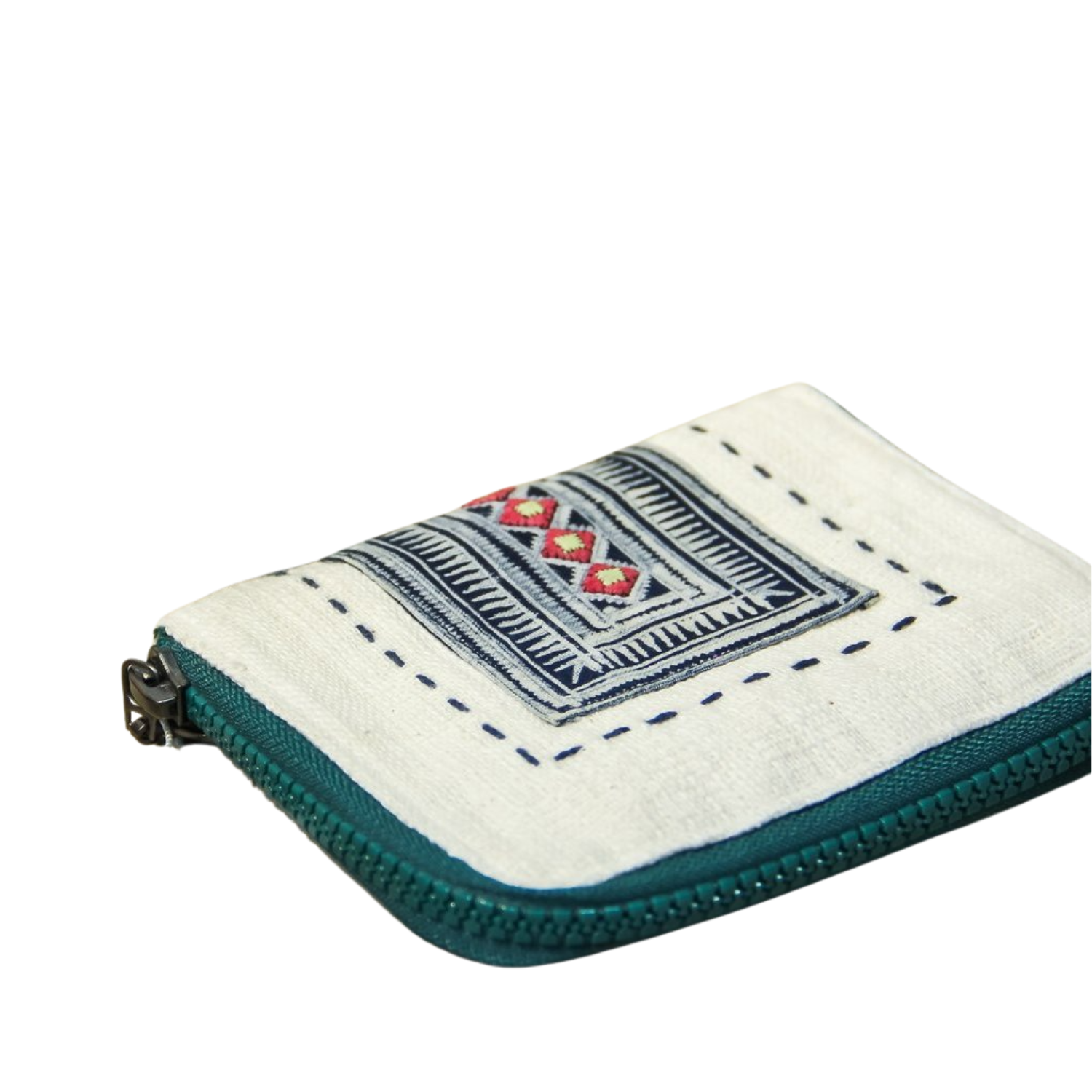 Hand-Woven Square Brocade Wallet
