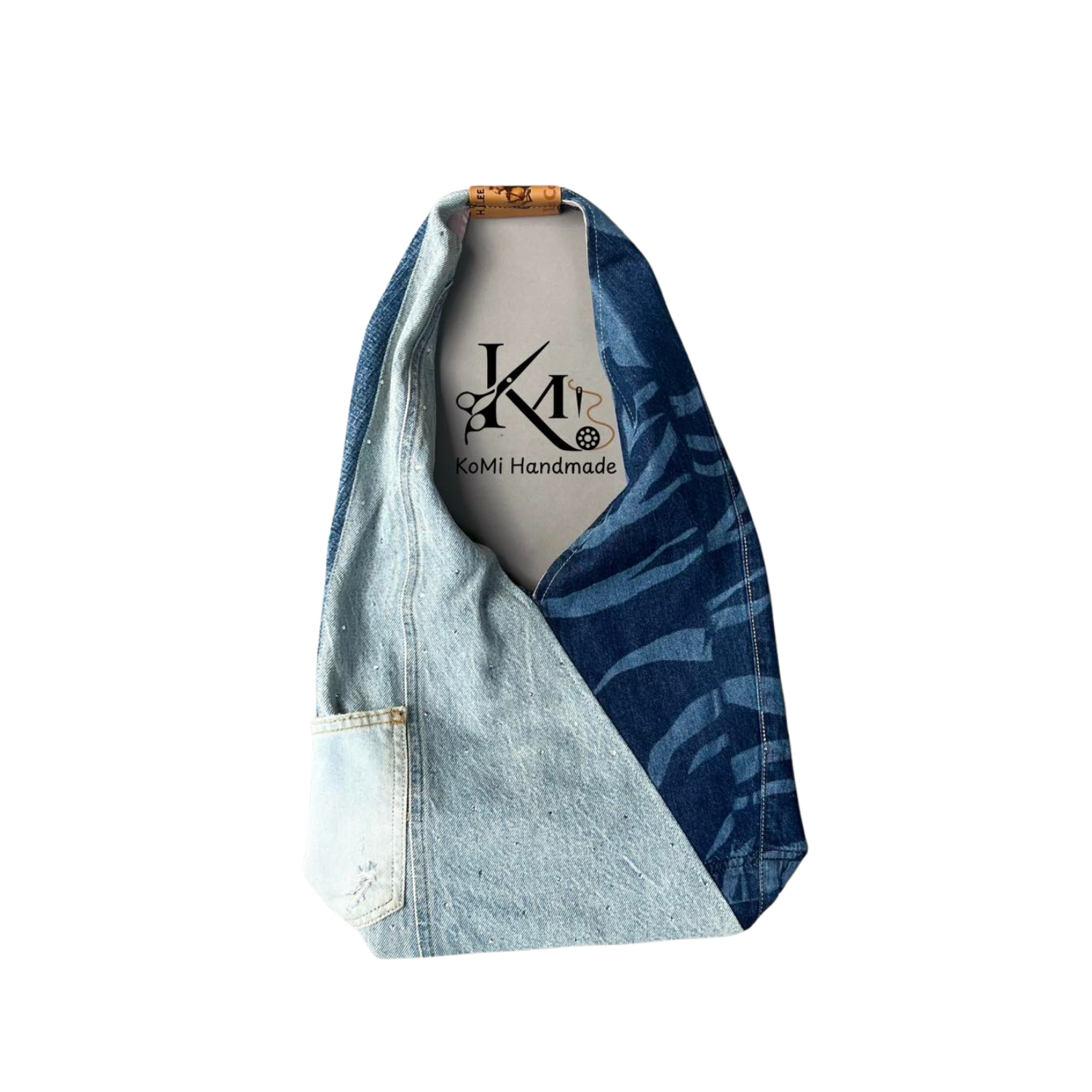 Handmade Upcycled Denim Hand Bag 1